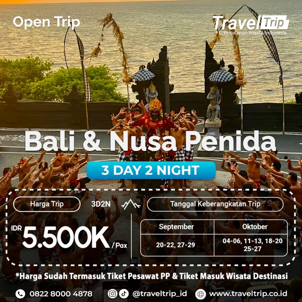 OPEN TRIP BALI & NUSA PENIDA BY PESAWAT