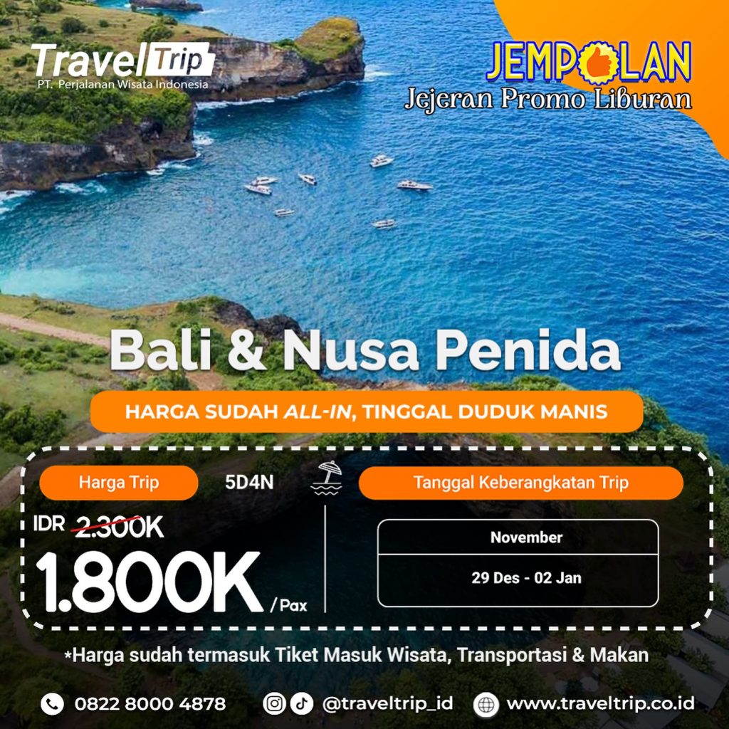 ‼️FLASH SALE ‼️ OPEN TRIP BALI NUSA PENIDA